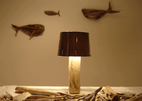 Driftwood Lamp - Beach Decor